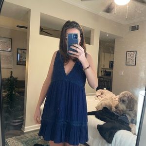 Blue dress